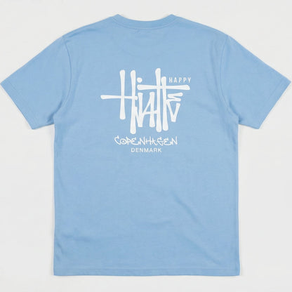 Lyseblå - Happyhjalte T-Shirt