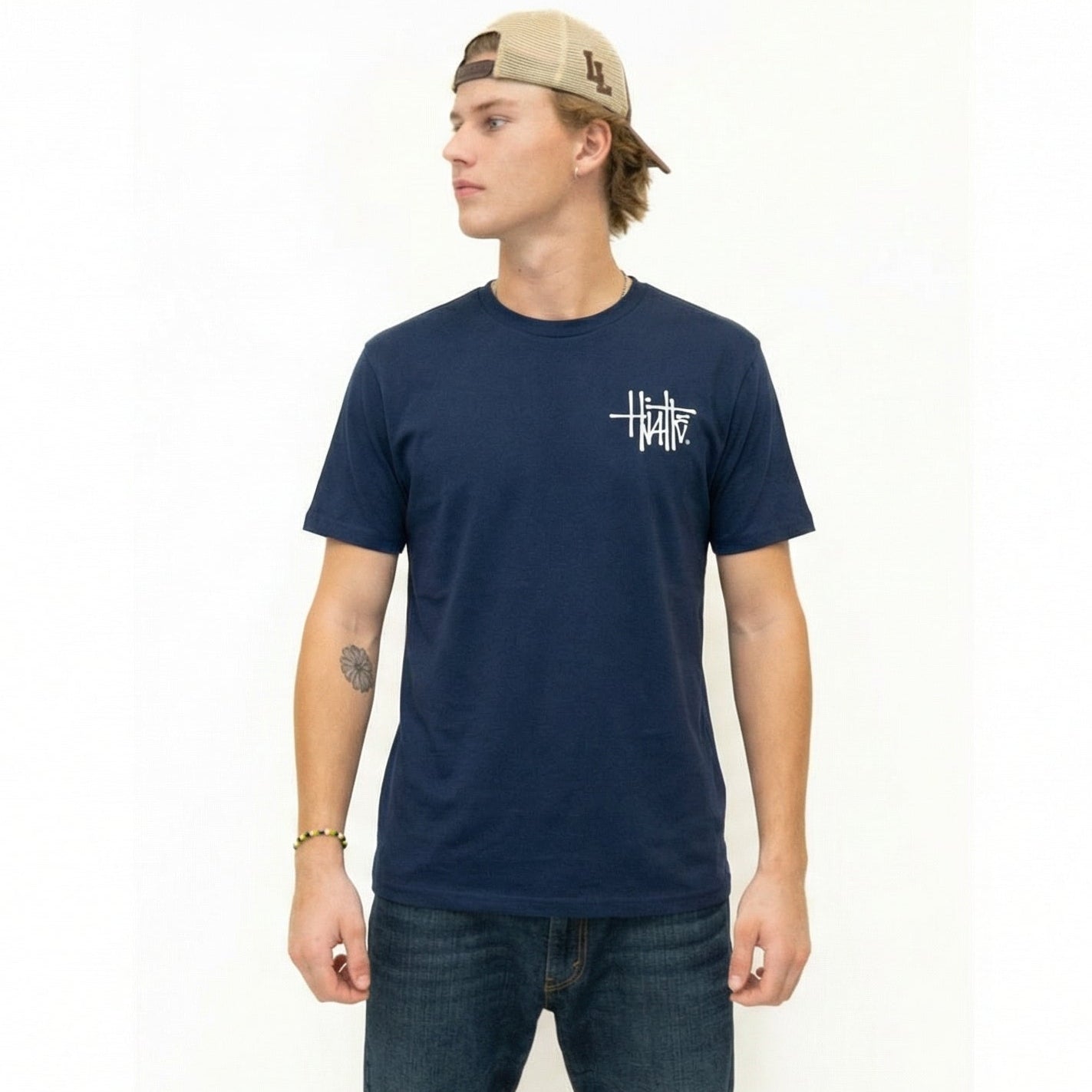 Navy blue - Happyhjalte T-Shirt